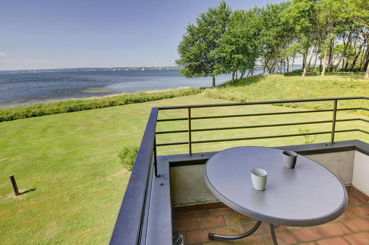 Fewo1846 - Fjordview - Komfortables Studioapartment Mit Balkon Und Meerblick Γκλύξμπουργκ Εξωτερικό φωτογραφία