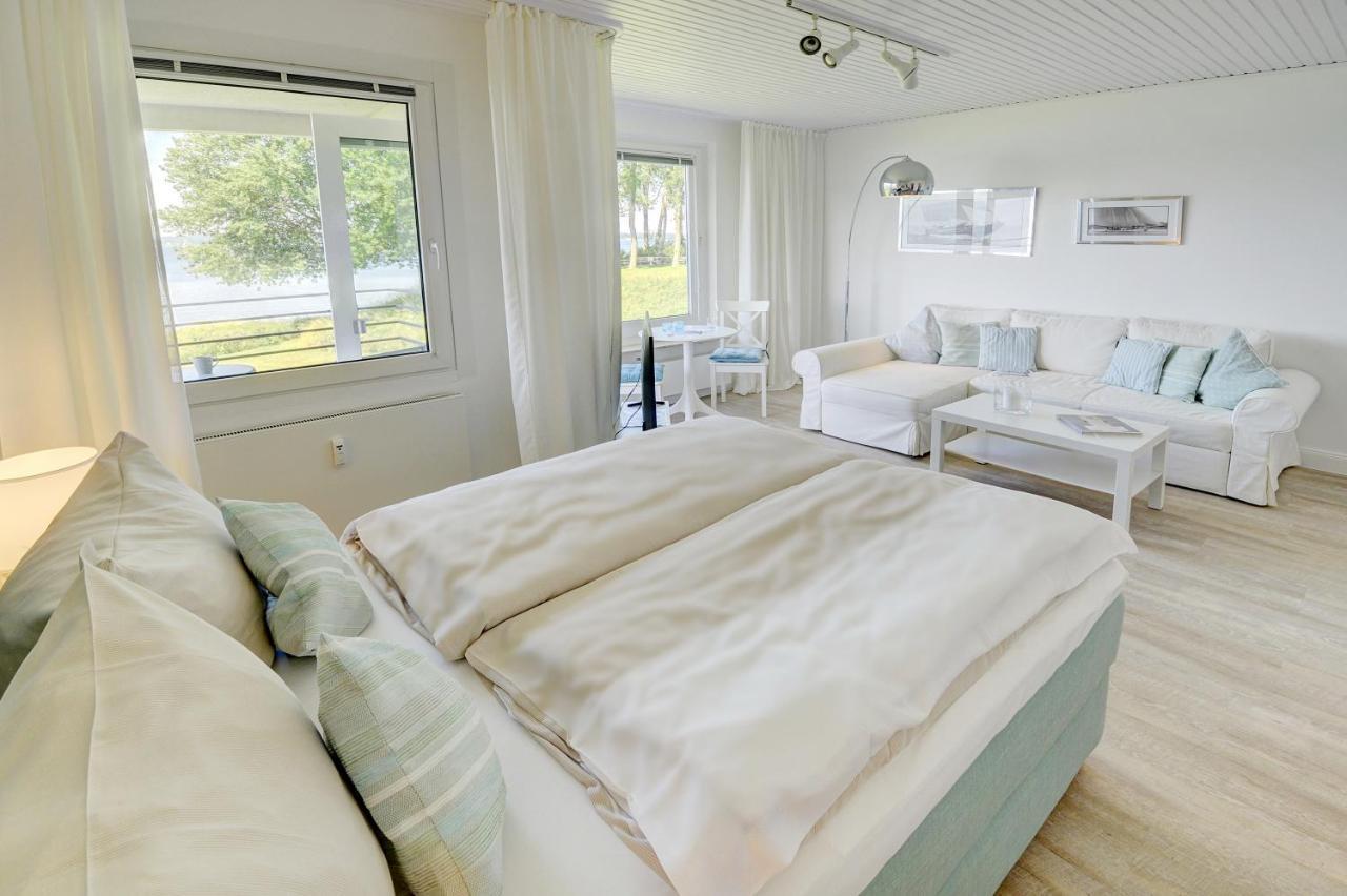 Fewo1846 - Fjordview - Komfortables Studioapartment Mit Balkon Und Meerblick Γκλύξμπουργκ Εξωτερικό φωτογραφία
